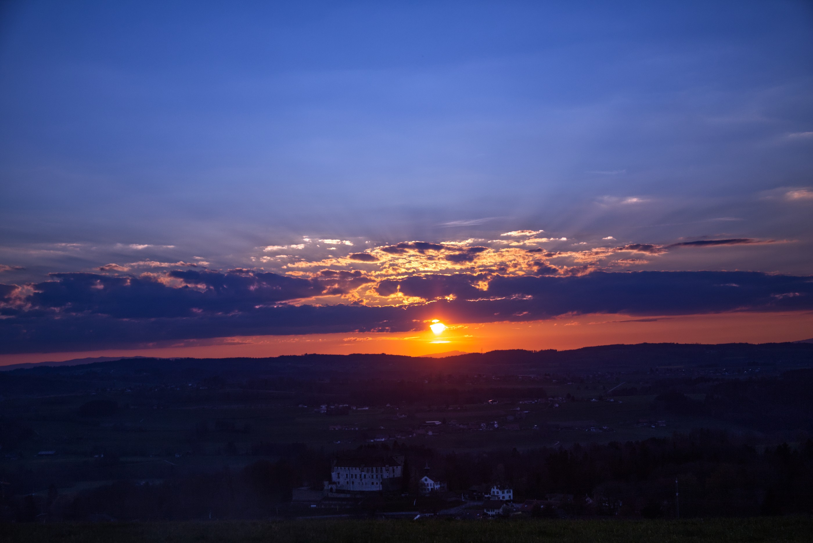 Coucher de soleil Oron